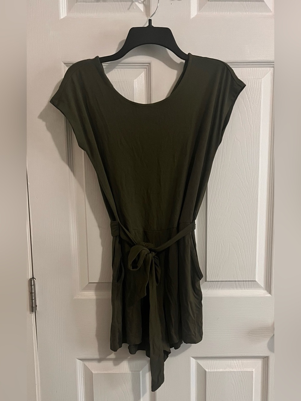 Old Navy Olive Scoop Neck Tank Romper